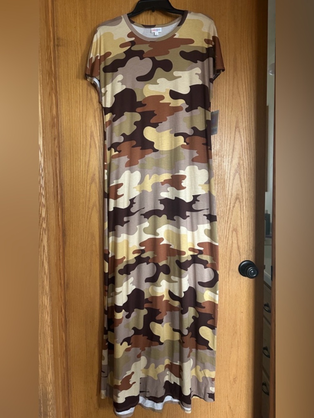 LuLaRoe Camo Maria maxi dress